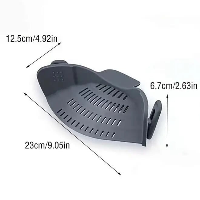 🏠 The Must-Have Kitchen Gadget🍝Silicone Pot Strainer