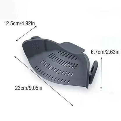 🏠 The Must-Have Kitchen Gadget🍝Silicone Pot Strainer