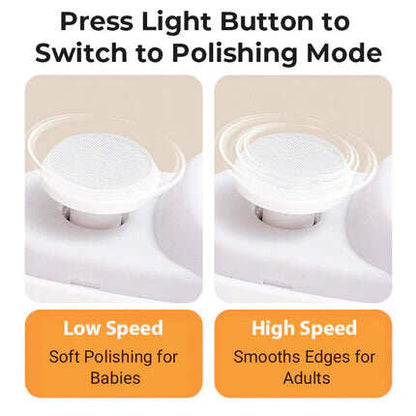 🎁 Perfect for All Ages 👵👶 3-in-1 Automatic Electric Nail Clipper with Polishing